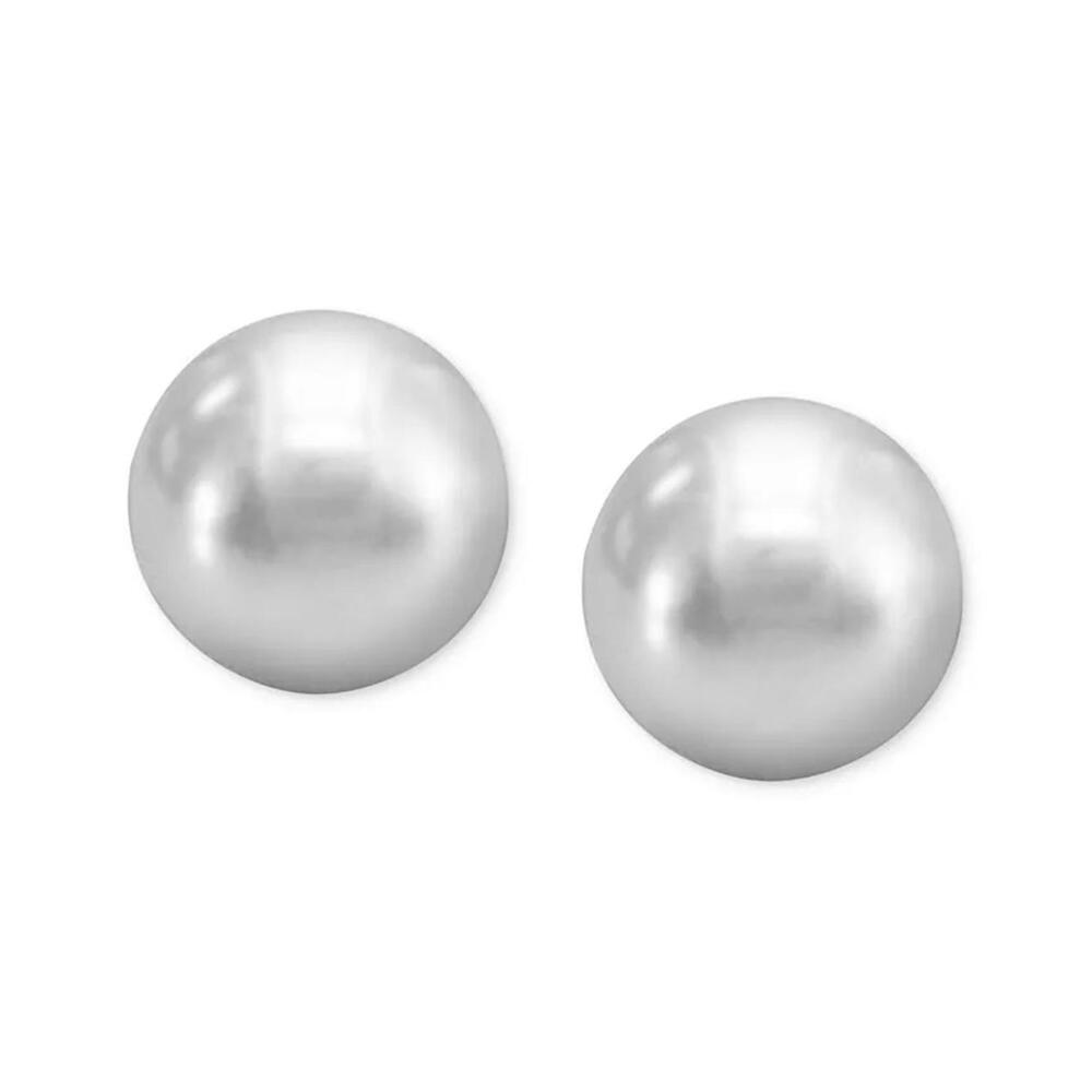 Freshwater Pearl Stud Earrings | 14K Gold